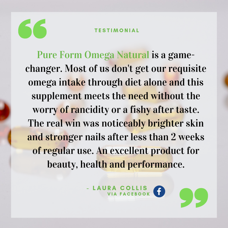 Laura Collis Pure Form Omega Review Pure Life Science